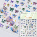 5D Kawaii Bow Tie Nail Art Stickers | Self-Adhesive Decals