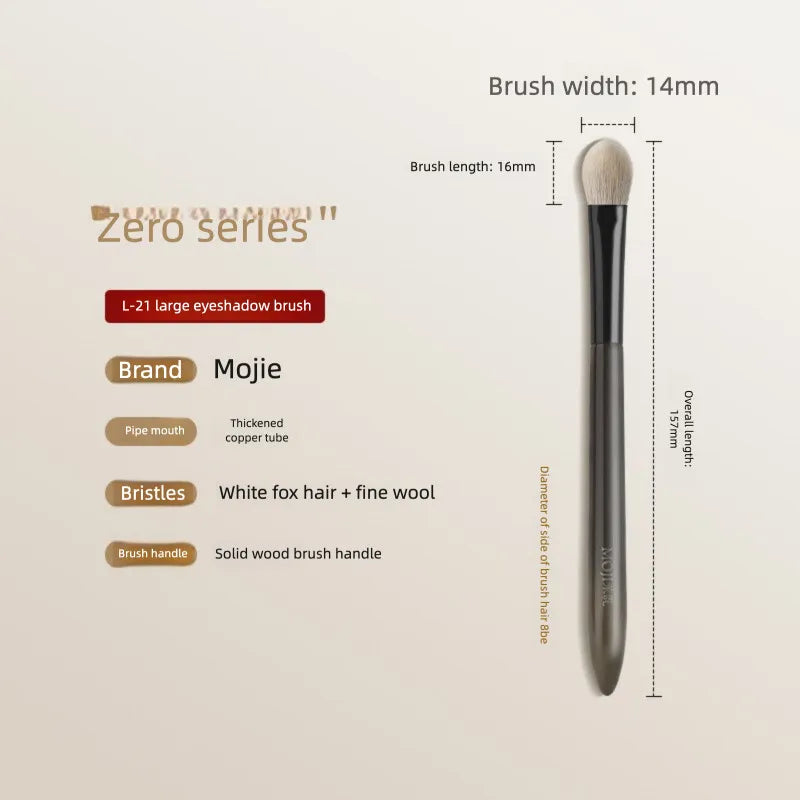 L21 Large Flat Goat Hair Eyeshadow Brush | Color Blending Eyeshadow Brush QXL L21