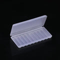10-Slot AAA Battery Storage Box – Hard PP Case Organizer Battery Storage Box QXL 3pcs