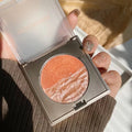 Dual-Color Highlighter & Contour Palette | Pink & Gold Glow Highlighter Palette QXL 03