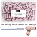 3mm Mini Sanding Bands for Nail Drill | 80–240 Grit | FUMOSIK Nail Sanding Bands QXL Pink 101PC