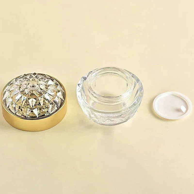 50g Diamond Lid Glass Cosmetic Jar | Cream & Lotion Cosmetic Storage Jar QXL