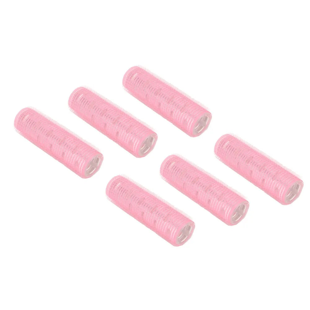 6-Pack Self-Adhesive PP Hair Rollers | No-Heat Curling Set Hair Rollers Set QXL