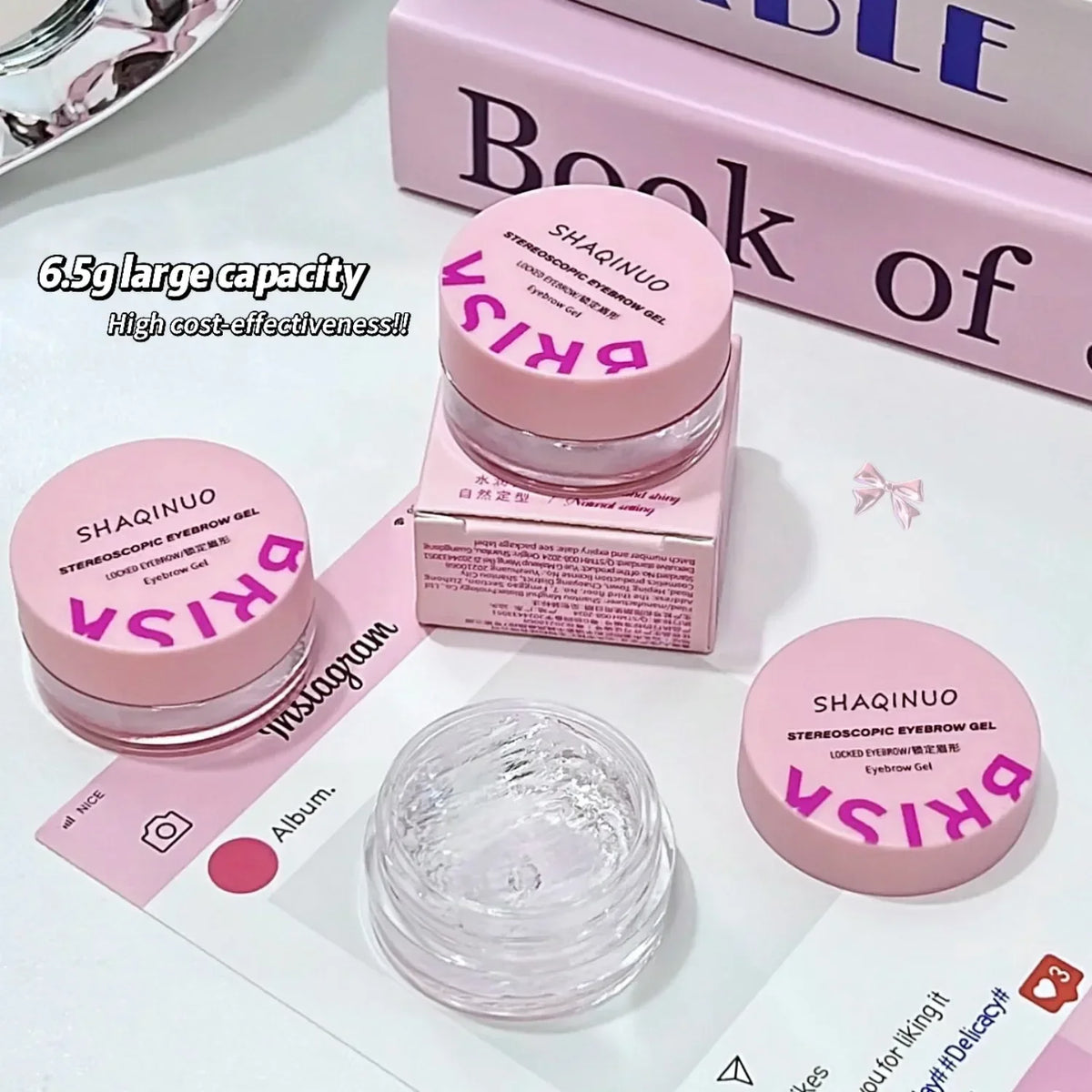 3D Eyebrow Shaping Soap Gel | Natural Fuller Brows Eyebrow Shaping Gel QXL