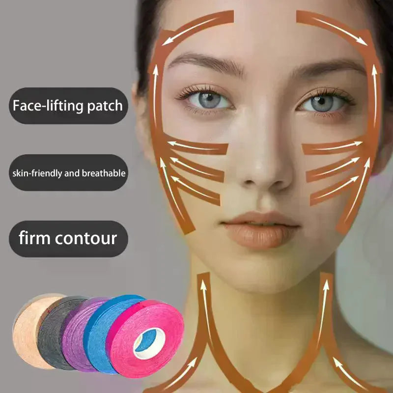 Face Lifting Tape | Forehead, Neck & Chin Firming Sticker Roll Face Lifting Tape QXL