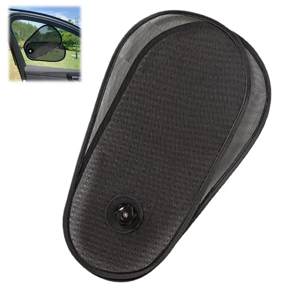 Car Window Sun Shade 180° Adjustable UV Block | Foldable Car Window Sun Shade QXL Black