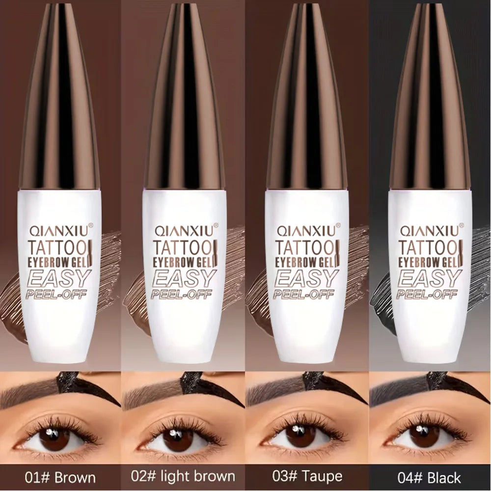 Waterproof Semi-Permanent Eyebrow Tattoo Gel | 3-Day Tint Eyebrow Tattoo Gel QXL