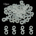 Mini S-Clip Gutter Hooks for Christmas Lights | Easy Install Christmas Light Clips QXL White