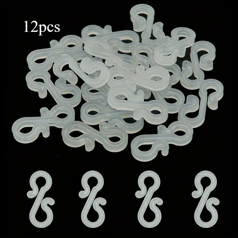 Mini S-Clip Gutter Hooks for Christmas Lights | Easy Install Christmas Light Clips QXL White
