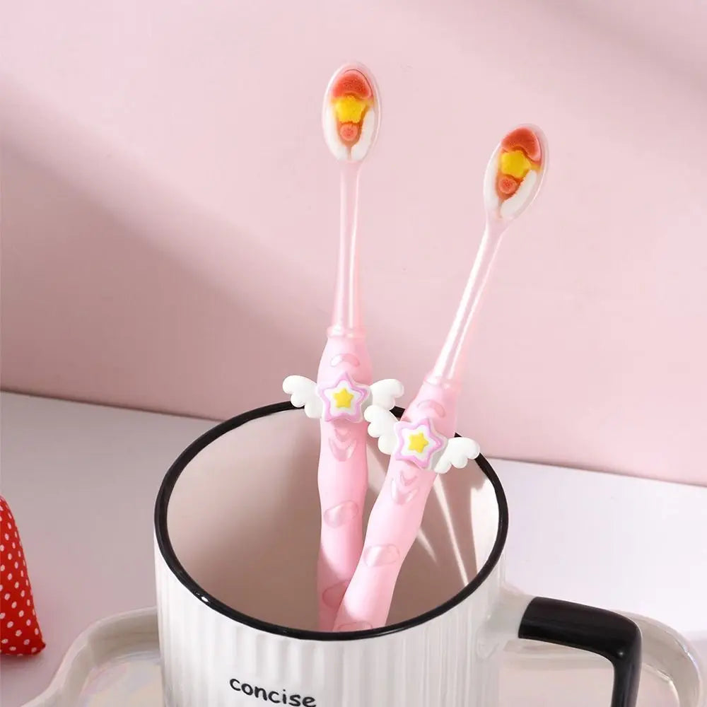 Fairy Stick Wide-Head Soft Bristle Toothbrush | Portable Soft Bristle Toothbrush QXL