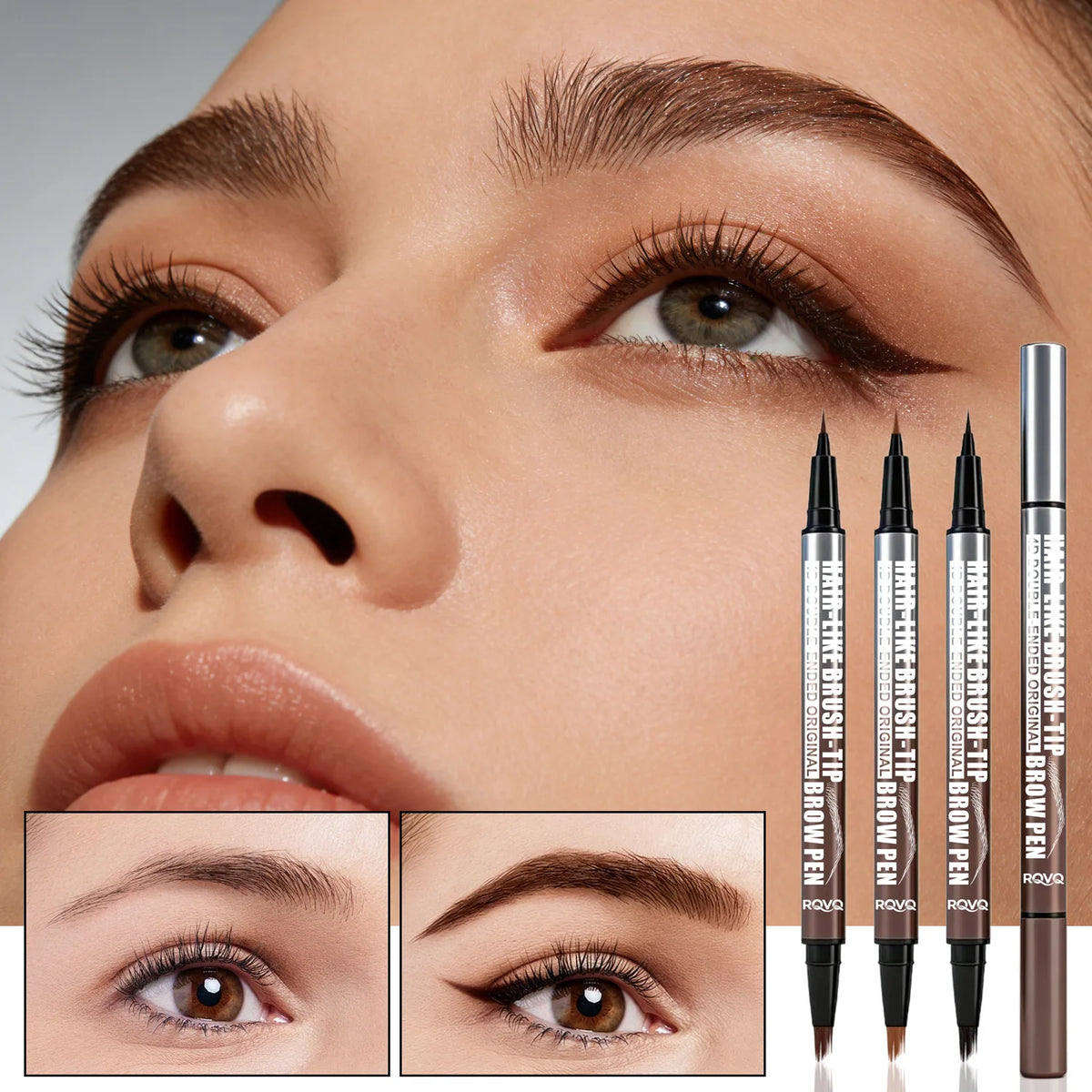 4D Micro-Sculpting Dual-Ended Eyebrow Pencil & Liner Eyebrow Pencil QXL