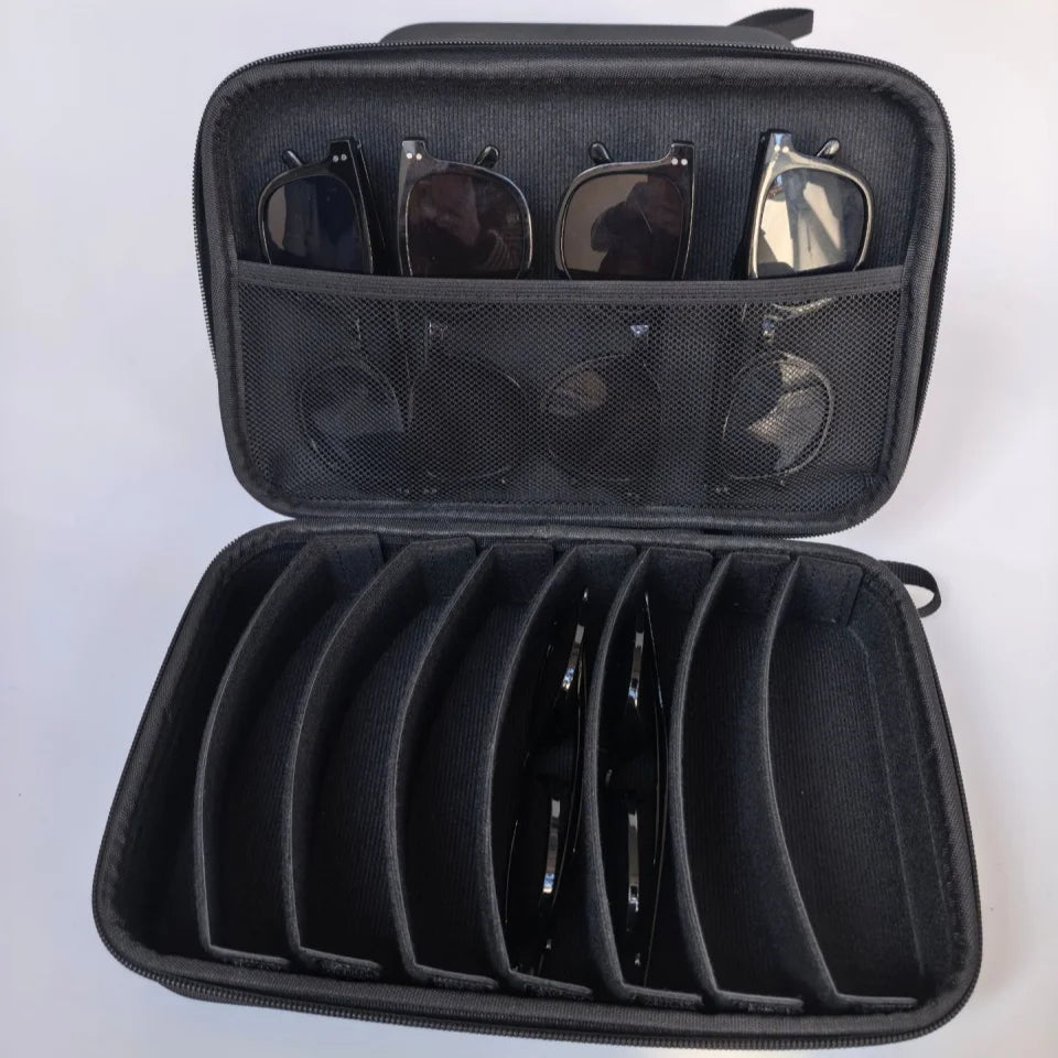 Large Capacity EVA Sunglasses Organizer Travel Bag Eyewear Organizer Bag QXL