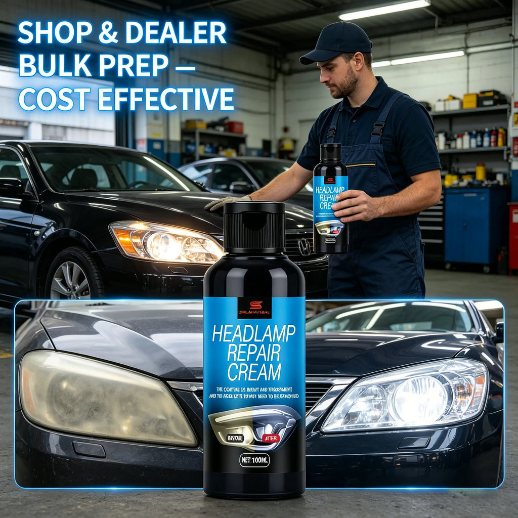 Car Headlight Restoration Cream | No-Remove Coating Headlight Restoration Cream QXL