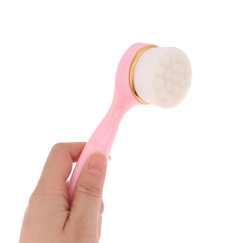 Exfoliating Face Cleansing Brush with Handle | Women Face Cleansing Brush QXL
