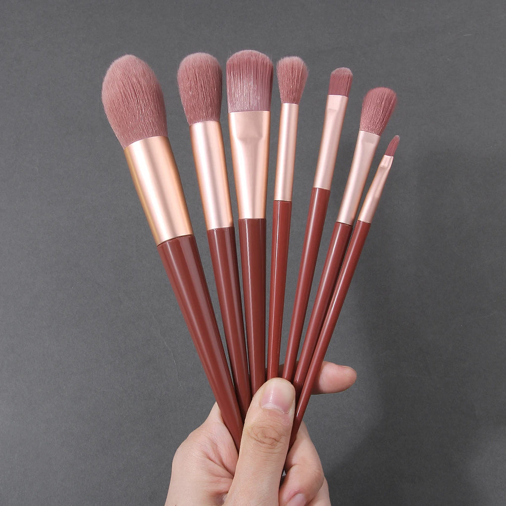 KOSSHOW 10-Pc Makeup Brush Set with Sponge & Cleansing Puff Makeup Brush Set QXL