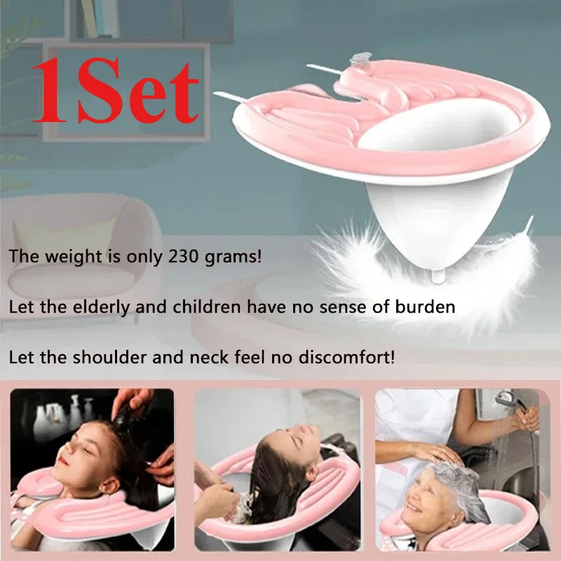 Inflatable Shampoo Basin | Portable Foldable PVC Hair Washing Tub Inflatable Shampoo Basin QXL