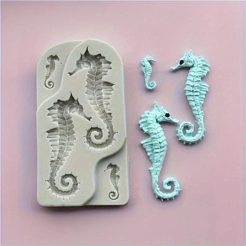 Ocean Seahorse Silicone Mold | DIY Clay & Resin Jewelry Mold Silicone Craft Mold QXL