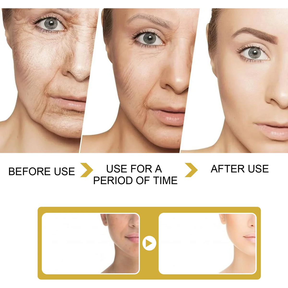 24K Gold Face Serum | Firming, Brightening & Anti-Aging Cream Gold Face Serum QXL