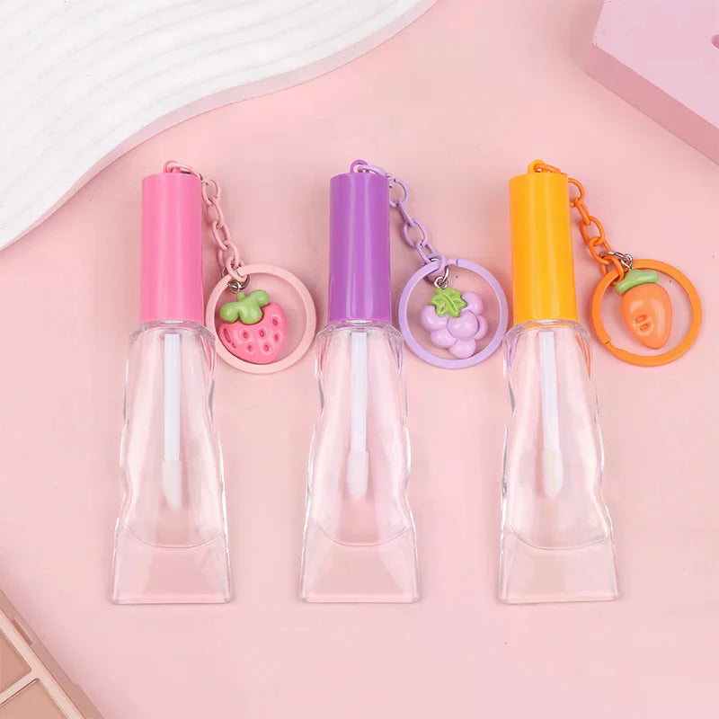 6ml Empty Refillable Lip Gloss Tubes | ABS+PET Big Brush Wand Lip Gloss Container QXL