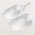 Transparent Silicone Heel Insoles | Anti-Slip Height Boost Heel Cushion Insole QXL 3cm