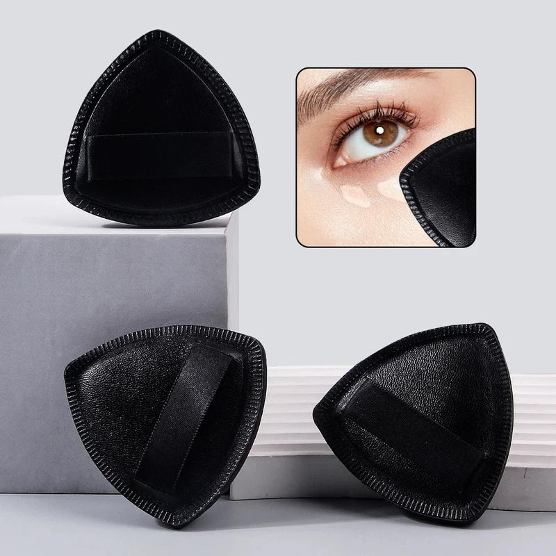 3-Pack Triangle Makeup Sponge Puffs | Foundation Applicator Makeup Sponge Puff QXL