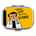 Funny Meme 2-Compartment Pill Box | Vitamins & Supplement Case Novelty Pill Case QXL 1Pc