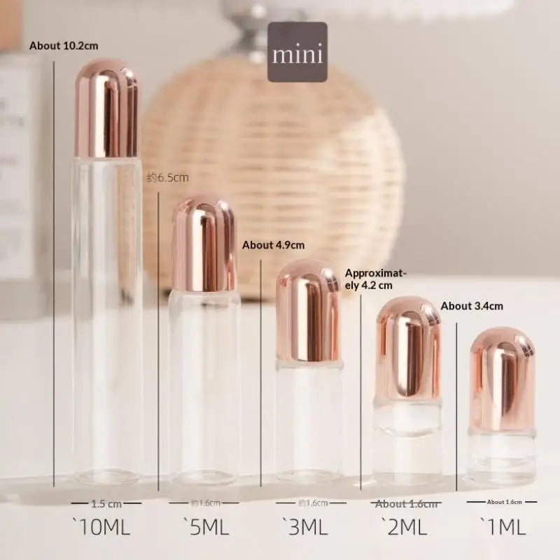 3-Pack Mini Roller Ball Perfume Bottles | Refillable 1–5ml Roller Ball Perfume Bottle QXL