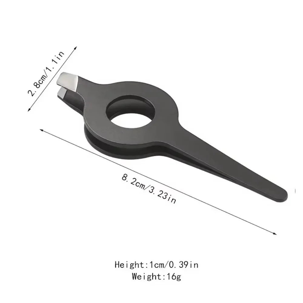 Stainless Steel Slant Tweezer | Hollow Handle Eyebrow Tool Eyebrow Tweezer QXL