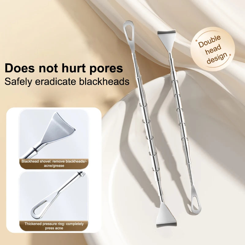 Blackhead Extractor Tool Set | Spatula & Acne Needle Blackhead Extractor Tool QXL