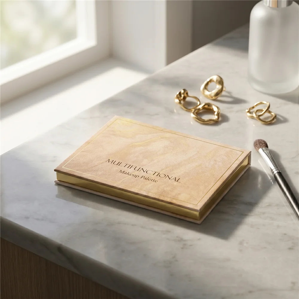 Gilded Radiance Eyeshadow Palette | Shimmer & Matte Shades Eyeshadow Palette QXL