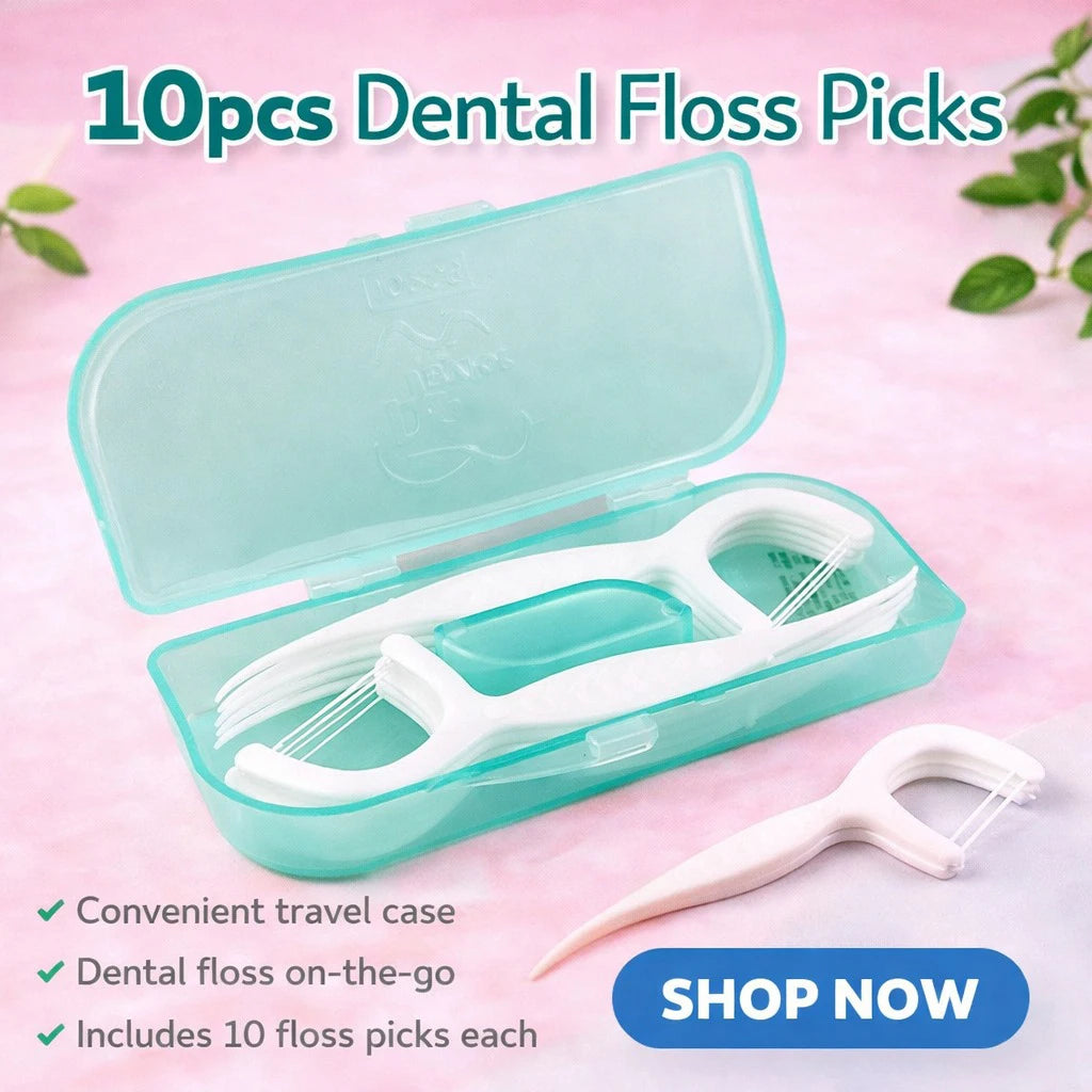 Disposable Dental Floss Pick | Portable Travel Toothpick Flosser Dental Floss Pick QXL