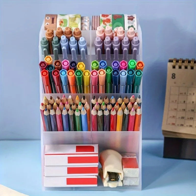 Oversized Desktop Organizer – Pen Holder & Cosmetic Storage Desktop Organizer QXL