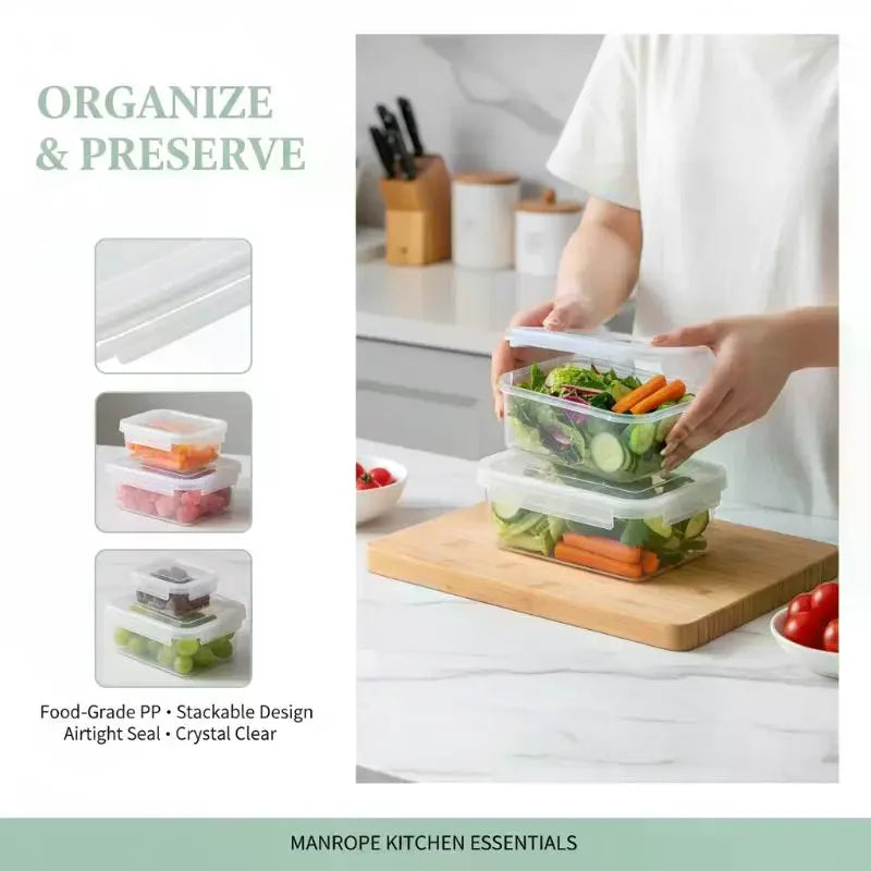 Airtight Rectangular Food Storage Container with Lid Food Storage Container QXL