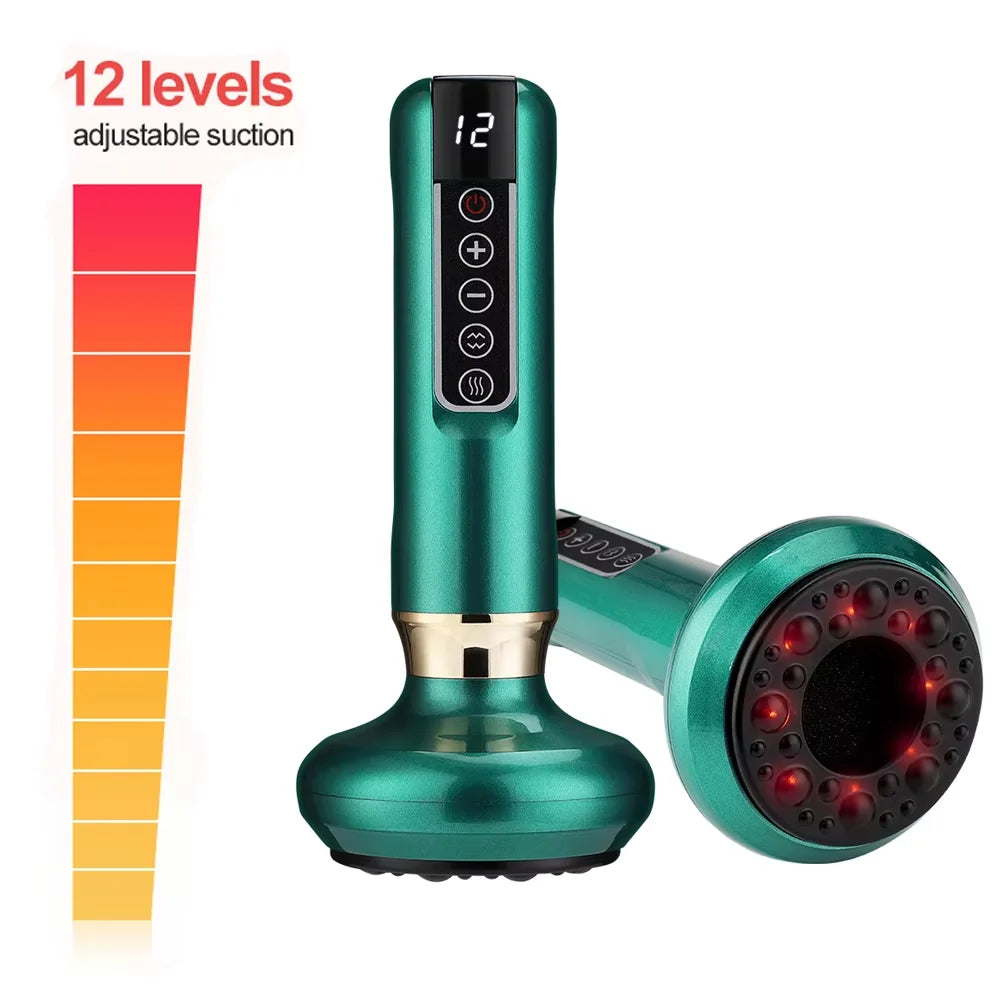 Electric Gua Sha Vacuum Massager | Infrared Heat & Scraping Electric Body Massager QXL