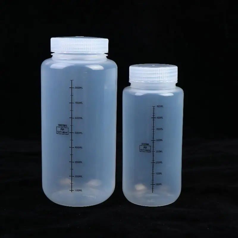 Wide Mouth PP Storage Bottles with Lids | 500ml & 1000ml Lab Storage Bottle QXL