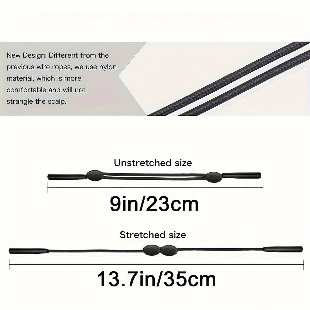 Adjustable Silicone Anti-Slip Glasses Strap | Sports Eyewear Retainer Eyewear Retainer Strap QXL