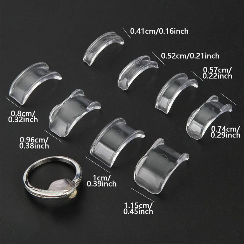 Invisible Ring Size Adjuster Set – 8/16pc Clear Silicone Ring Size Adjuster QXL