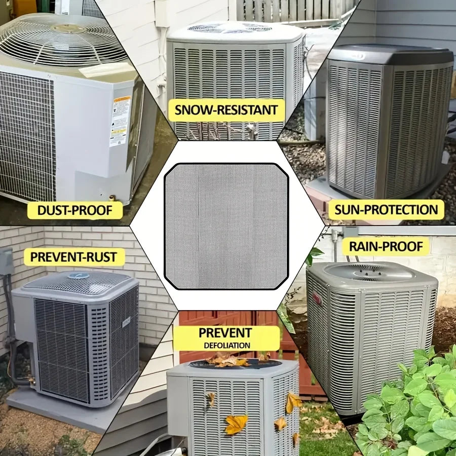 Outdoor AC Condenser Top Cover | Universal Heat Pump Guard AC Unit Cover QXL