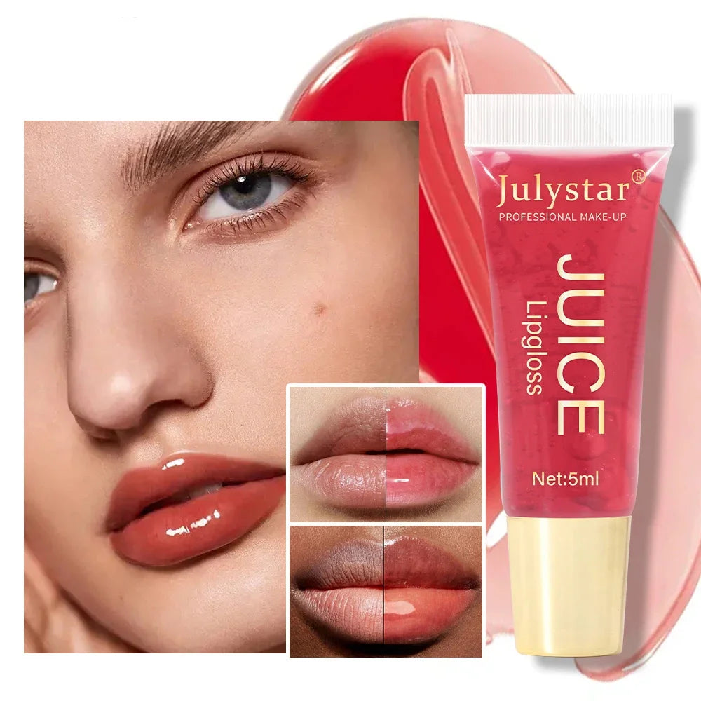 Julystar Hydrating Fruity Lip Gloss | Moisturizing Translucent Lip Gloss QXL