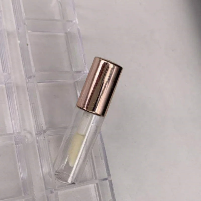 Rose Gold Lip Gloss Tubes 50/100/200-Pack | 1.2mL Refillable Lip Gloss Containers QXL