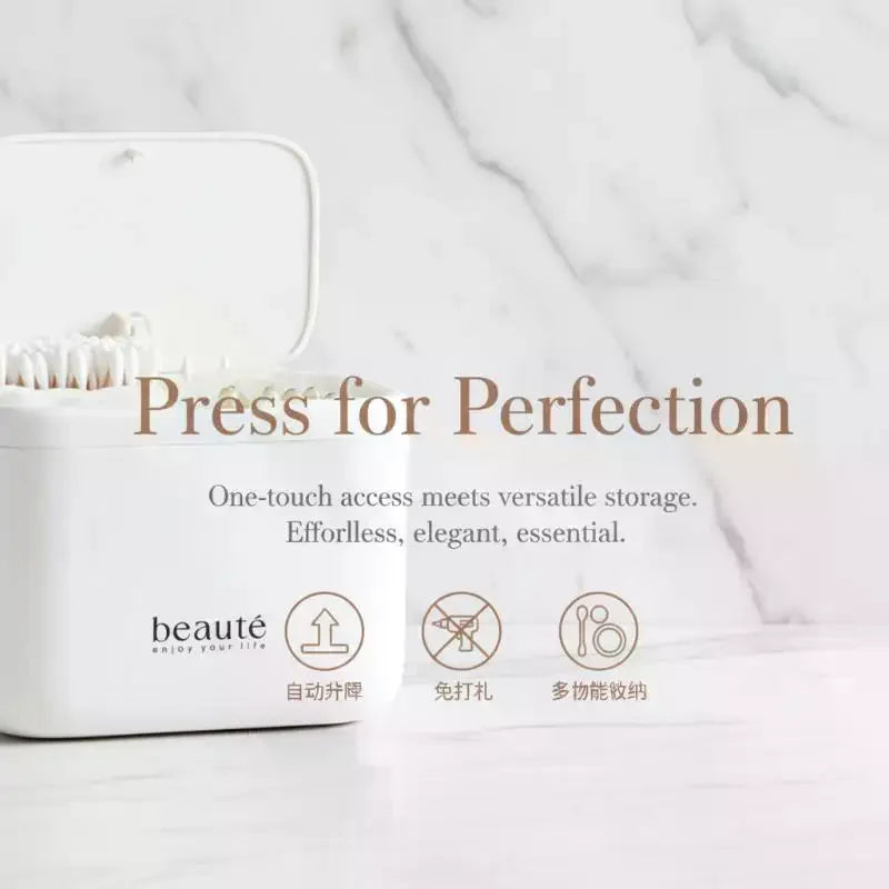 Automatic Cotton Swab Dispenser Box | Dustproof Organizer Cotton Swab Organizer QXL