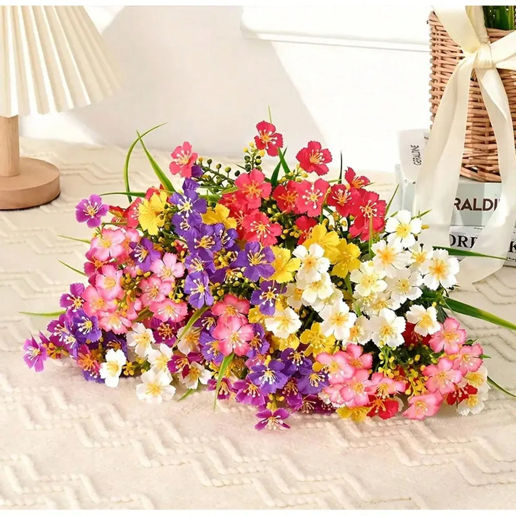 Colorful Artificial Daisy Flowers | Plastic Spring Decor 4–12 Pk Artificial Flowers QXL