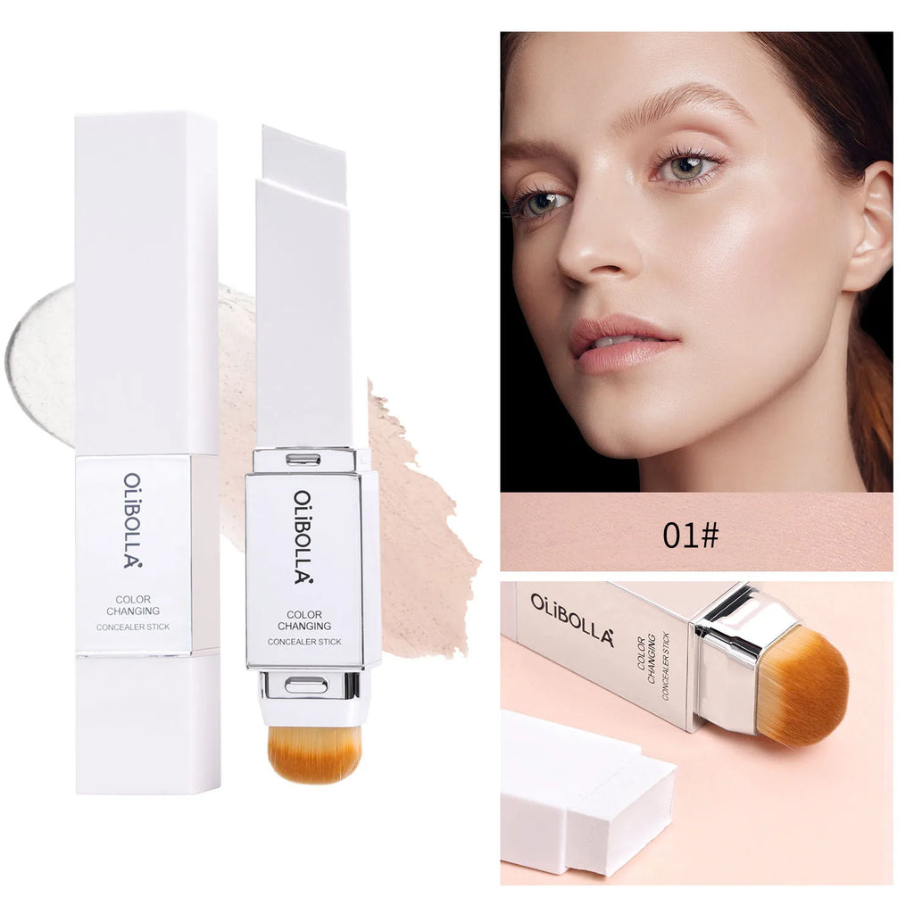 Color Changing Foundation Stick | Double-Ended with Brush Foundation Stick QXL 01