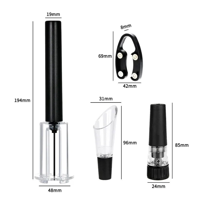 Aluminum Alloy Pneumatic Needle Wine Opener | Portable Wine Opener QXL