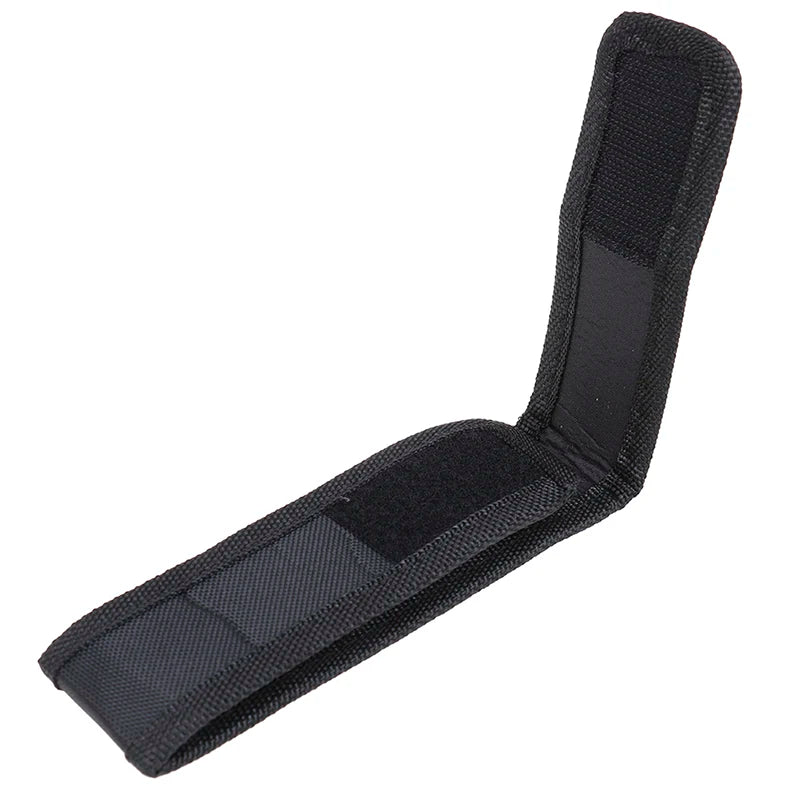 Nylon Belt Holster Pouch for LED Flashlight Torch | Black Flashlight Belt Holster QXL