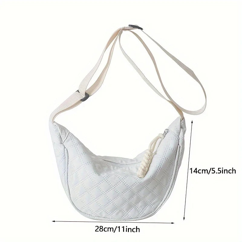 Women's Diamond Grid Crossbody Shoulder Bag | Lightweight Crossbody Shoulder Bag QXL