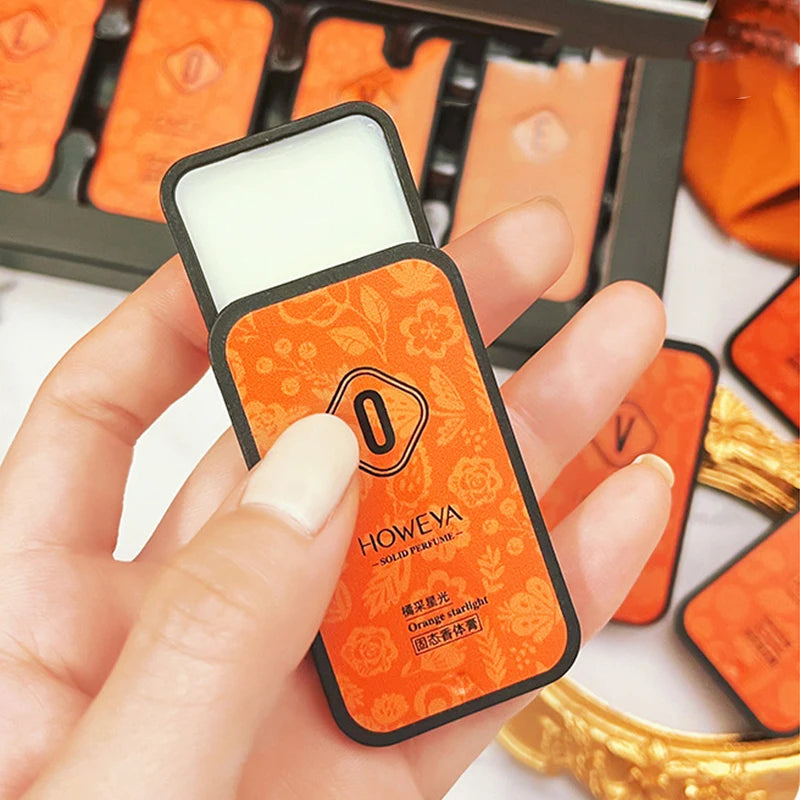 4-Piece Solid Perfume Set | Floral & Fruity Portable Fragrance Solid Perfume Set QXL