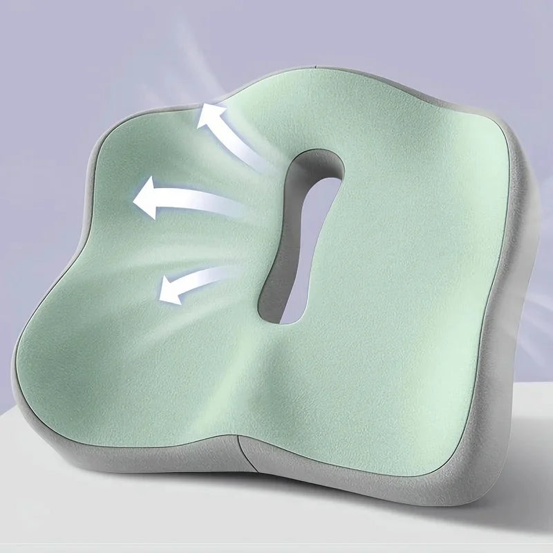 Memory Foam Seat & Lumbar Cushion | Car & Office Chair Support Seat & Lumbar Cushion QXL
