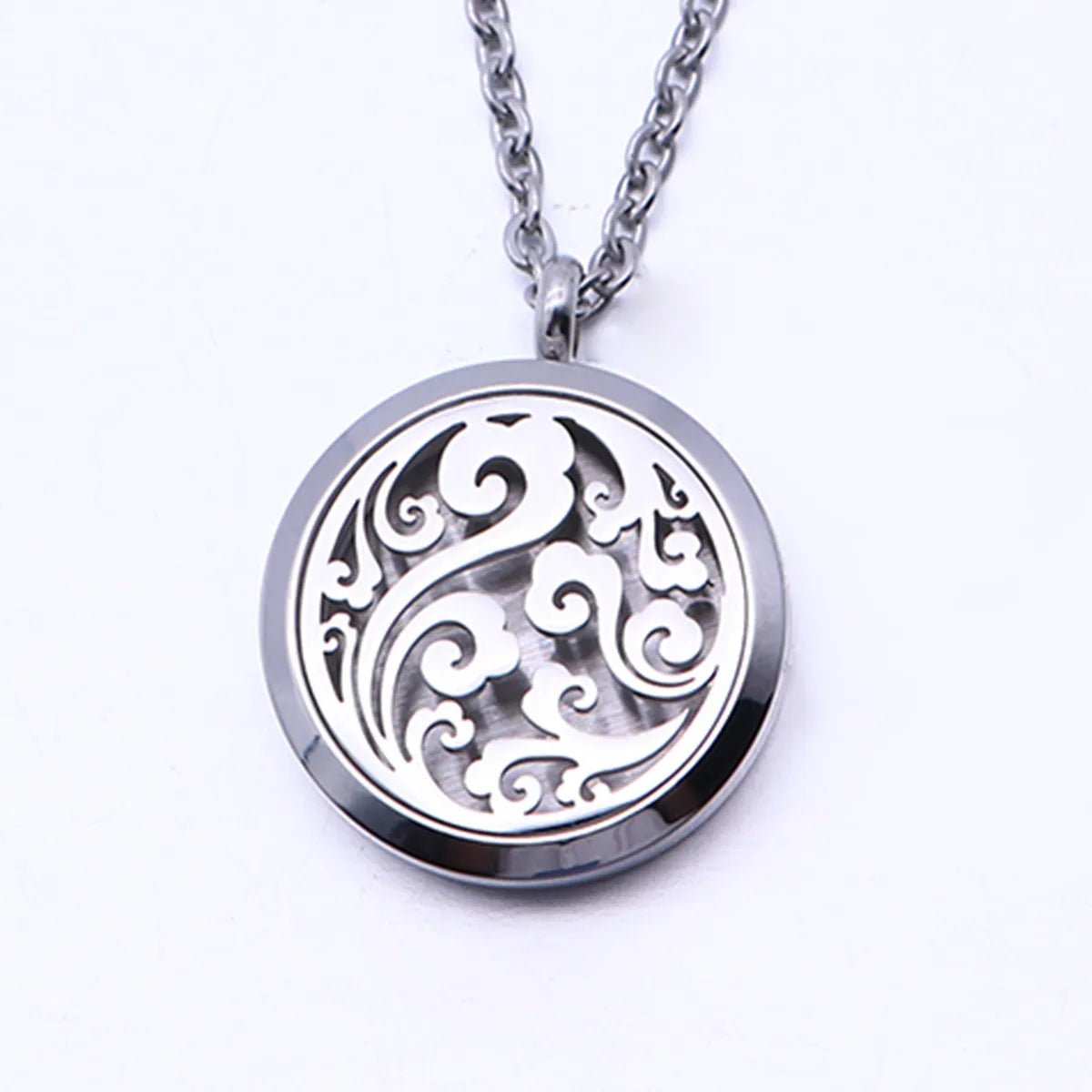 Essential Oil Diffuser Locket Necklace | 316L Steel + 10 Pads Aromatherapy Diffuser Necklace QXL
