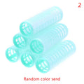 6-Pack Self-Grip Heatless Hair Rollers | No-Clip Curlers Set Heatless Hair Rollers QXL Dia 2.0CM Random